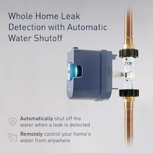 Flo 0.75 in. Smart Water Monitor and Automatic Water Shutoff Valve with Smart Water Detector (3-Pack)