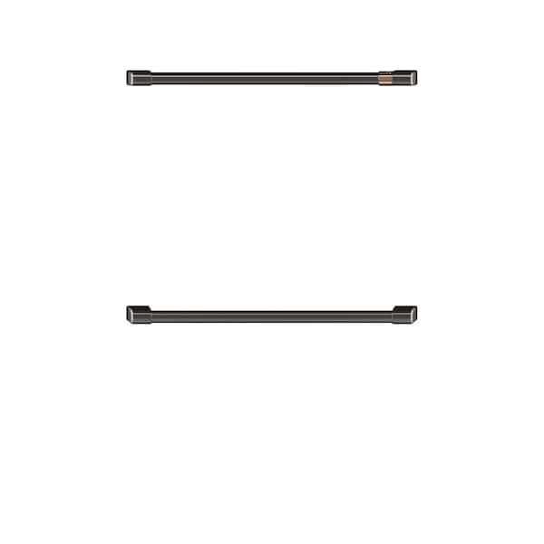 Cafe 30 in. Double Wall Oven Handles in Brushed Black