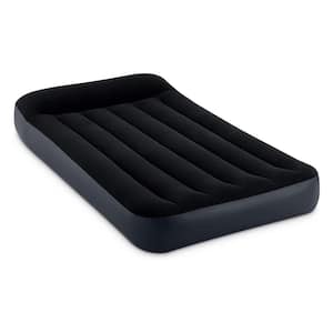 Twin Dura Pillow Rest Classic Blow Up Mattress Air Bed with Built In Pump