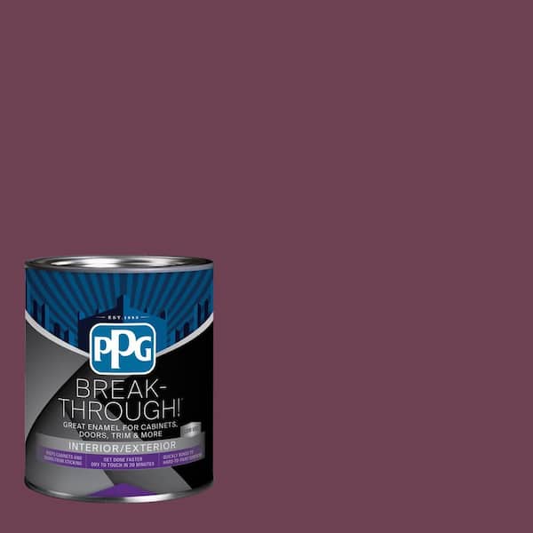 1 qt. PPG1045-7 Chilled Wine Semi-Gloss Door, Trim & Cabinet Paint