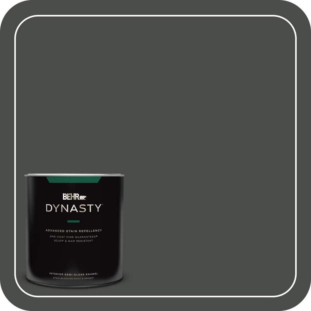 1 qt. #710F-7 Black Swan Semi-Gloss Enamel Interior Stain-Blocking Paint & Primer price history on PriceWatchPro