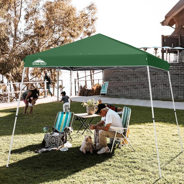EAGLE PEAK 11 ft. x 11 ft. Outdoor Portable Slant Leg Pop-up Canopy Tent