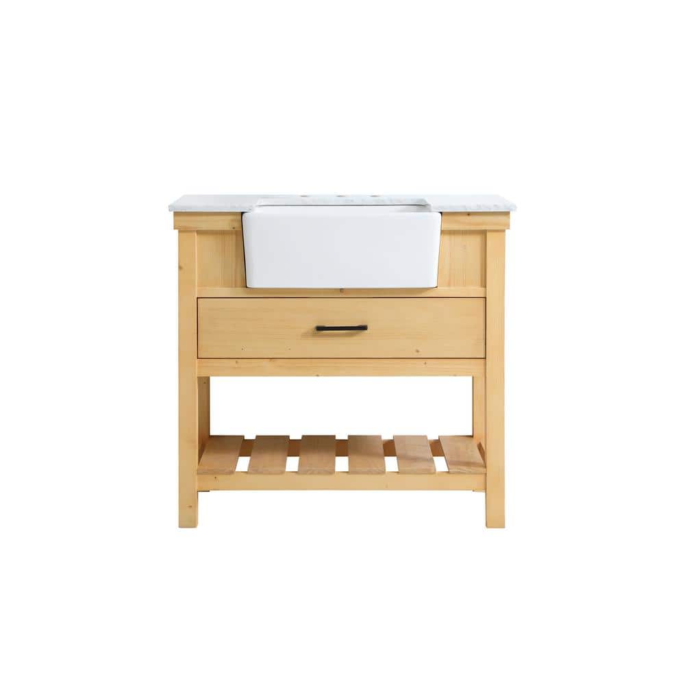 Timeless Home 36 in. W x 22 in. D x 34.13 in. H Single Bathroom Vanity Side