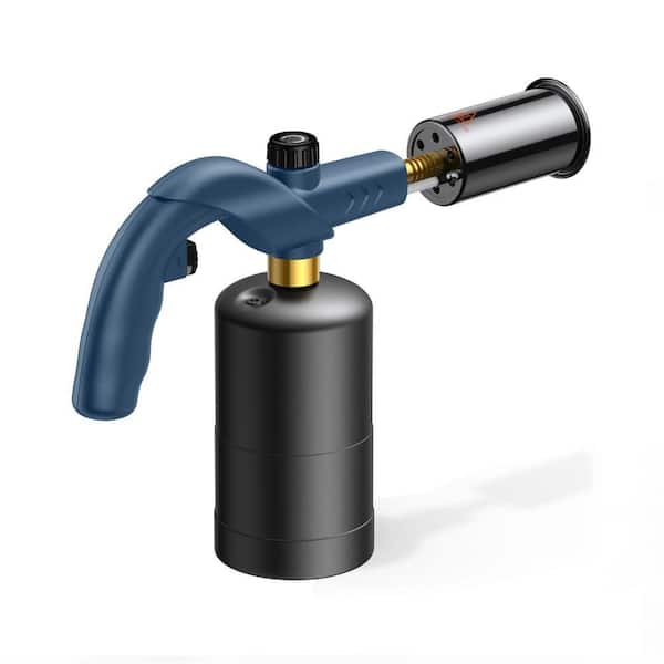 Propane Metal Blue Culinary Torch with Angled Nozzle and Adjustable Flame for Sous Vide, BBQ, Welding, 1-Piece