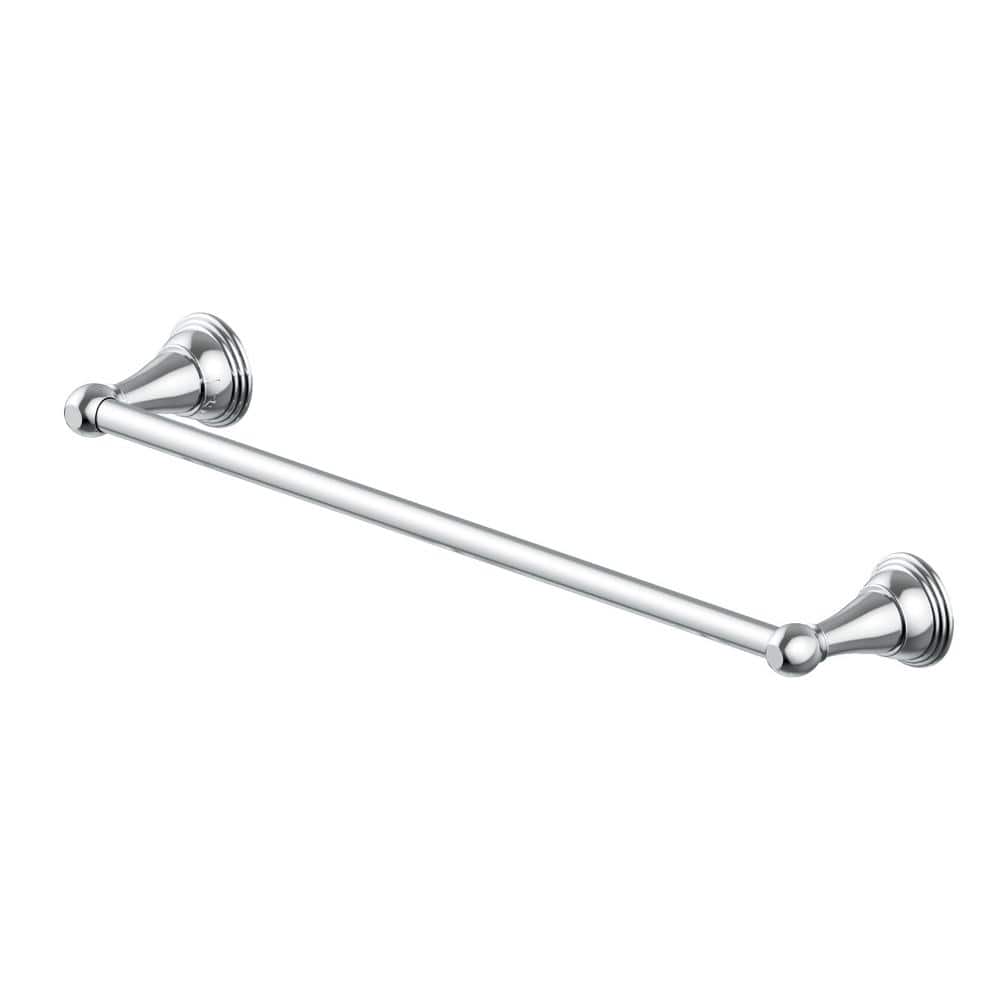 24'' Polished Chrome Wall Mounted Towel Bar