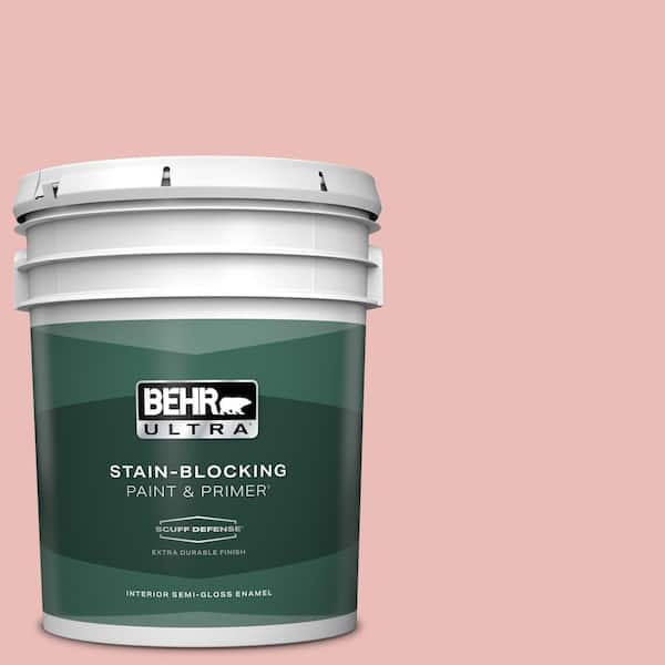 BEHR ULTRA 5 gal. Home Decorators Collection #HDC-CT-09 Bridal Bouquet Extra Durable Semi-Gloss Enamel Interior Paint & Primer