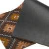Natural Coir Outdoor Doormat with Multicolor Geometric Print