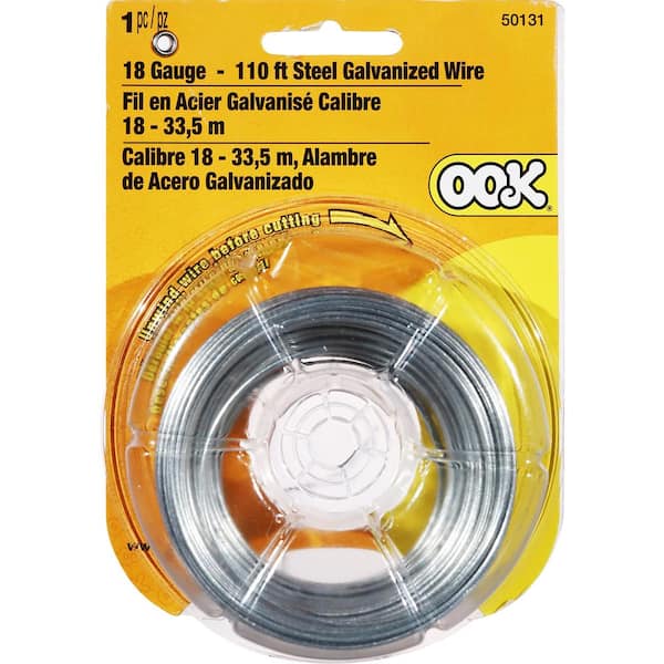 Ook Picture Hanging Wire, Brass Wire, 24 Gauge, 100 ft. 