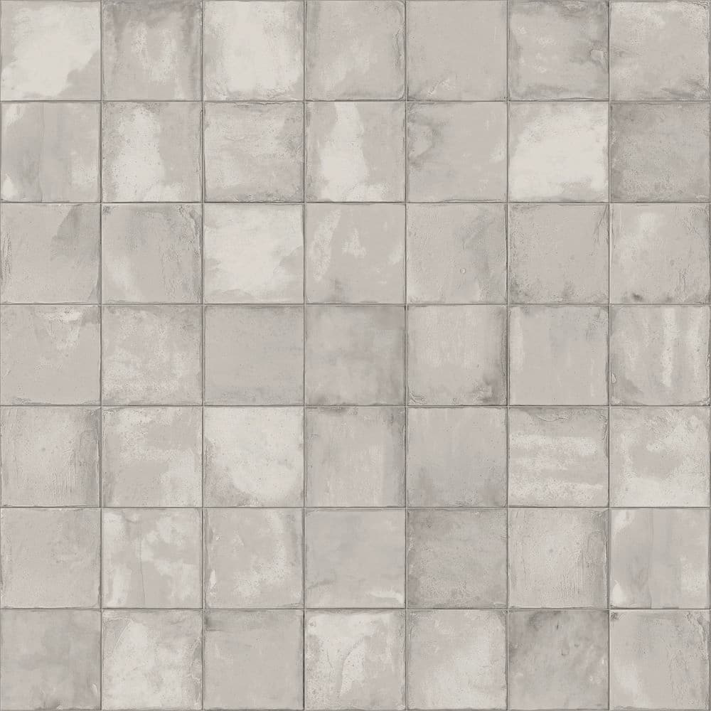 Poise Nalo White Matte 8 in. x 8 in. Smooth Square Porcelain Floor and Wall