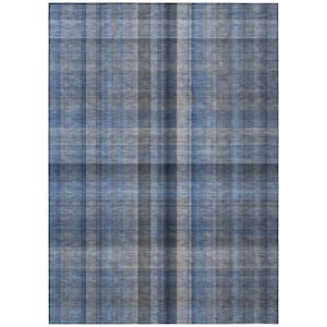 Chantille ACN548 Blue 2 ft. 6 in. x 3 ft. 10 in. Machine Washable Indoor/Outdoor Geometric Area Rug