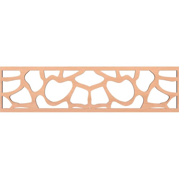Ekena Millwork Rochester Fretwork 0.375 in. D x 47 in. W x 12 in. L Alder Wood Panel Moulding