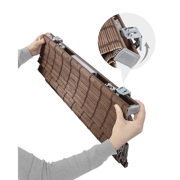 Chicology Light Filtering Cordless Natural Woven Bamboo Window