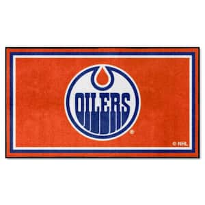 Edmonton Oilers Orange 3 ft. x 5 ft. Plush Area Rug