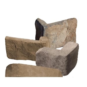 Traditional 1.5 in. to 4 in. x 5 in. to 7 in. x 3 in. Shiloh Ledge Stone Concrete Stone Veneer Corners (6 lin. ft./bx)