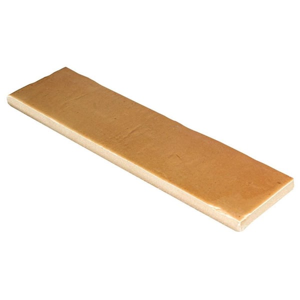 Sienna Terracotta Sand 2.55 in. x 0.43 in. Matte Porcelain Floor and Wall Tile Sample