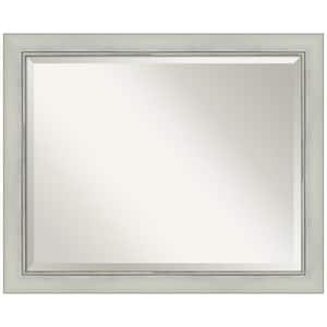 Flair Silver Patina 32 in. H x 26 in. W Framed Wall Mirror