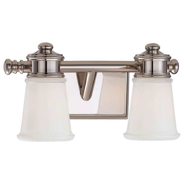 Minka Lavery 2-Light Polished Nickel Bath and Vanity Light