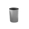 Bath Bliss Hammered Textured Trash Can in Silver, Sliver