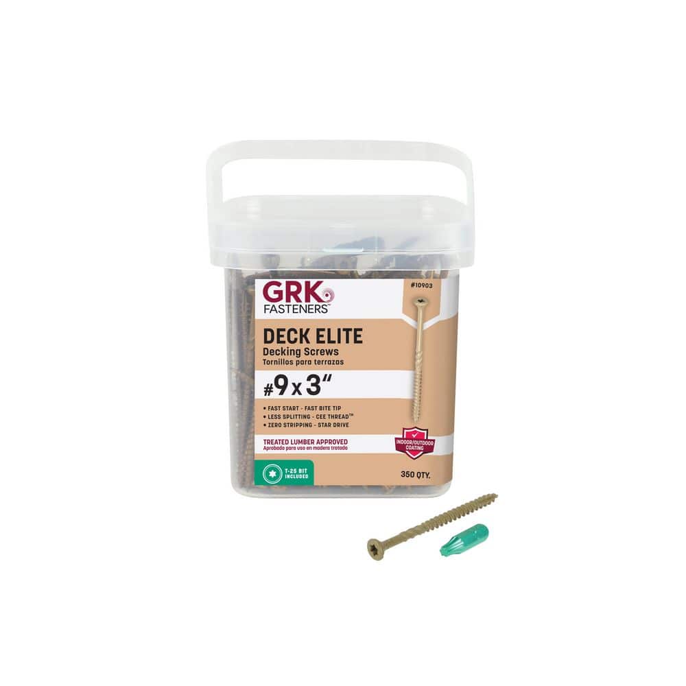 "#9 x 3 in. Star Drive Bugle Head Deck Elite Decking Screws (350-Pack)" price history on PriceWatchPro