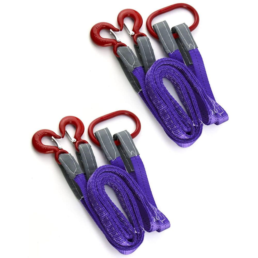 2-Pack 5 ft. Polyester Lifting Slings Straps with Hooks, Purple Rigging Straps for Engines, Cranes and Hoists price history on PriceWatchPro
