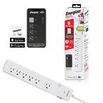 Smart Wi-Fi 6-Outlet Smart Surge Protector, 1,200 Joules, Works With Alexa/Siri/Google