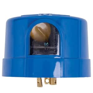 NightFox 1,000-Watt LED/Incandescent Locking Type Mount Dusk to Dawn Light Control Electronic Photocontrol, Blue