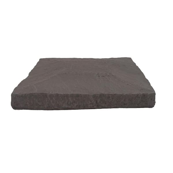 GenStone 13.5 in. x 13.5 in. Coffee Faux Stone Flat Pillar Cap Siding
