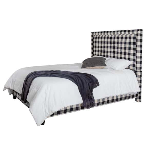 Leffler Home River Queen Upholstered Headboard in Blake Raven