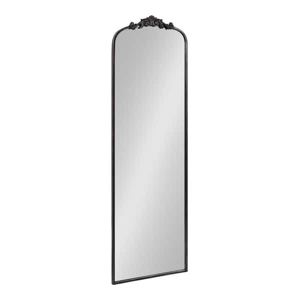 Kate and Laurel Aren dahl 18 in. W x 58 in. H Black Arch Traditional Framed Decorative Wall Mirror