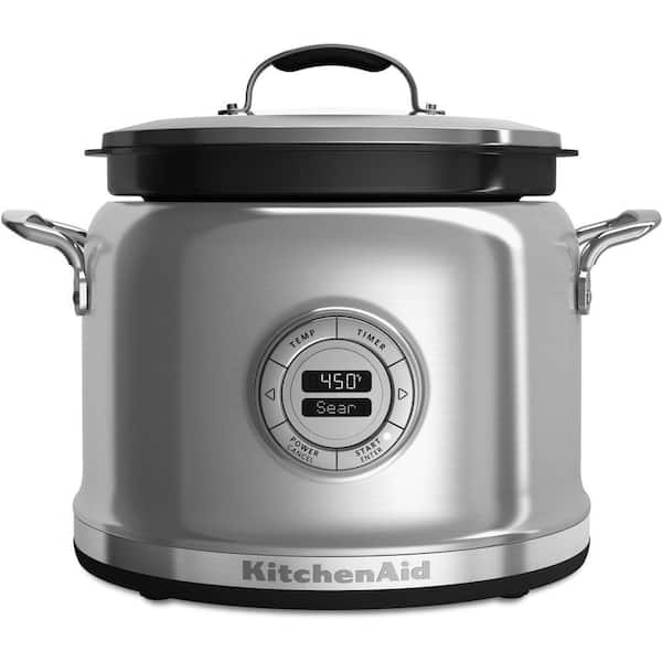 KitchenAid 4 Qt. Stainless Steel Electric Multi-Cooker with Programmable Settings