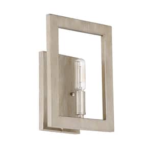 Portrait 8 in. 1 -Light Gold Twilight Finish Wall Sconce