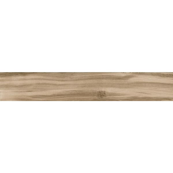 Unbranded Mango Light Wood 10 in. x 60 in. Matte Porcelain Floor and Wall Tile (4.04 sq. ft. Each)