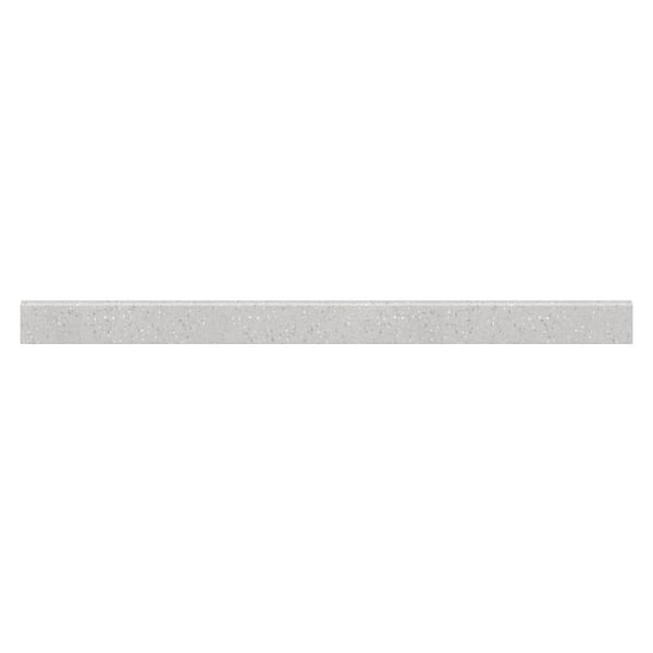 61 in. Cultured Marble Backsplash in Silver Stream