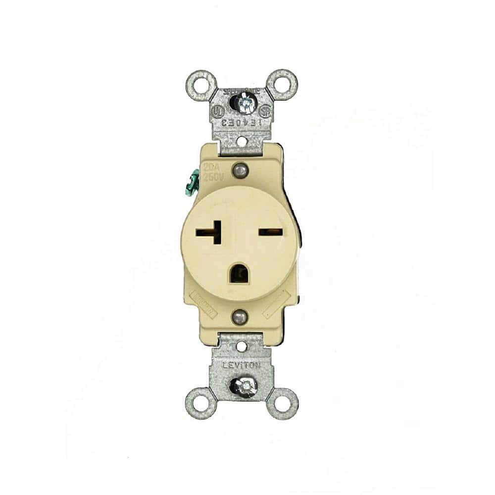 20 Amp 250 V NEMA 6-20R Single Outlet/Receptacle, Ivory (1-Pack) 5823-I price history on PriceWatchPro