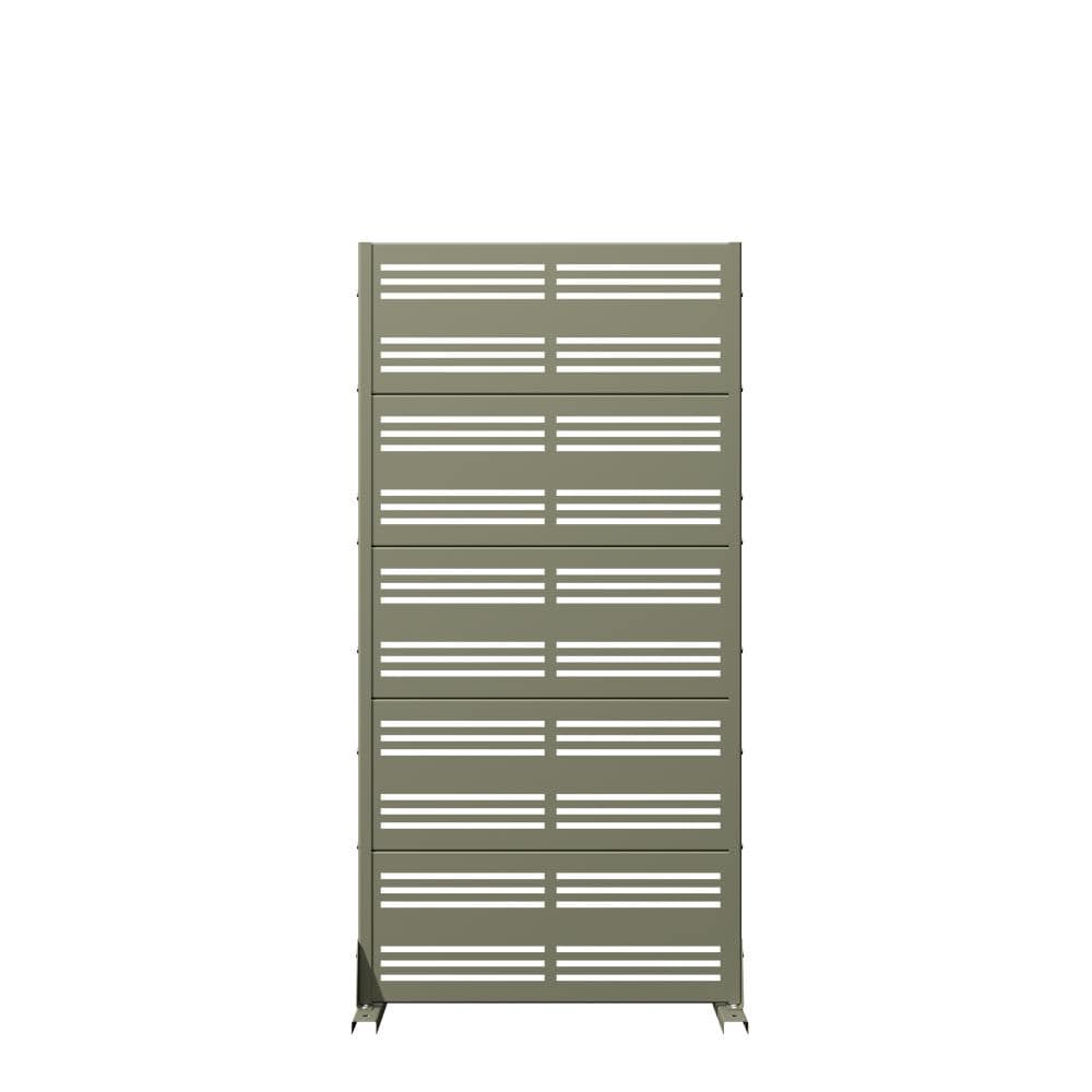 "59"" H x 30"" W Olive Gray Outdoor Privacy Screens/Metal Room Divider Panel for Patio & Balcony" price history on PriceWatchPro