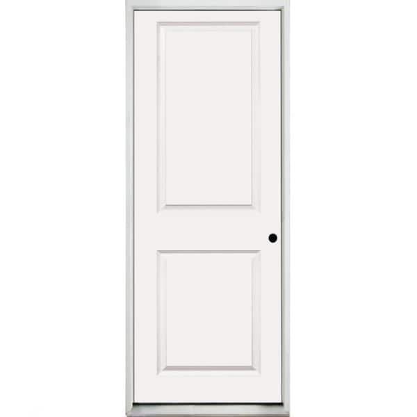 36 in. x 80 in. 2P Sqtp LHIS Primed Composite 20-Min Fire-Rated House-to-Garage Single Prehung Interior Door w/Nkl Hinge