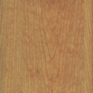 24 in. x 96 in. Cherry Real Wood Veneer with 10 mil Paperback
