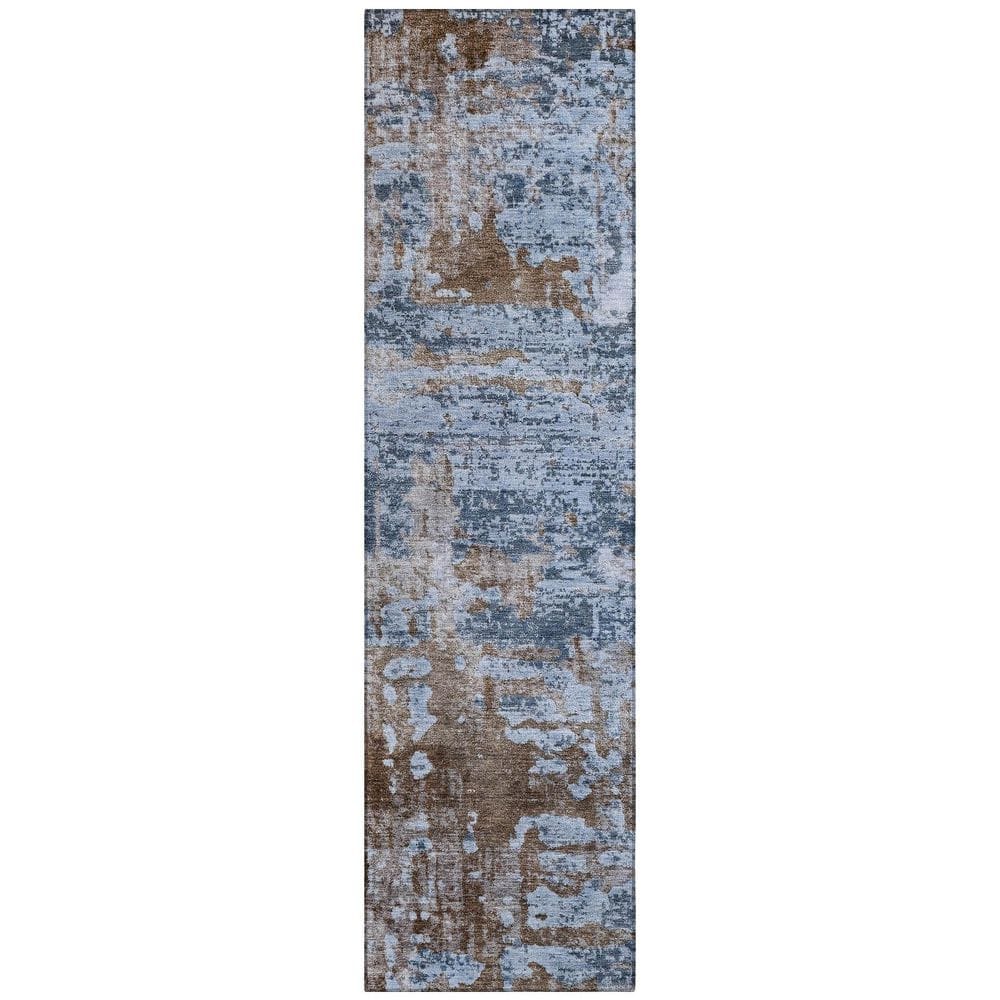 Chantille Machine Washable Indoor/Outdoor Abstract ACN2750 Blue 2 ft. x 7 ft. Runner Rug price history on PriceWatchPro