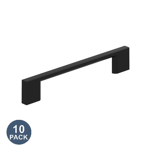 10-Pack Cityscape 5-1/16 in.  128mm  Modern Matte Black Bar Cabinet Pulls