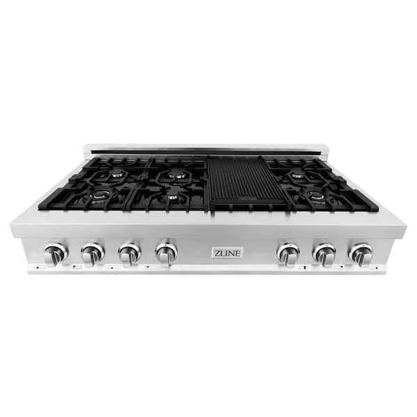 ZLINE 30 Porcelain GAS Stovetop with 4 GAS Burners and Griddle (RT-GR-30)