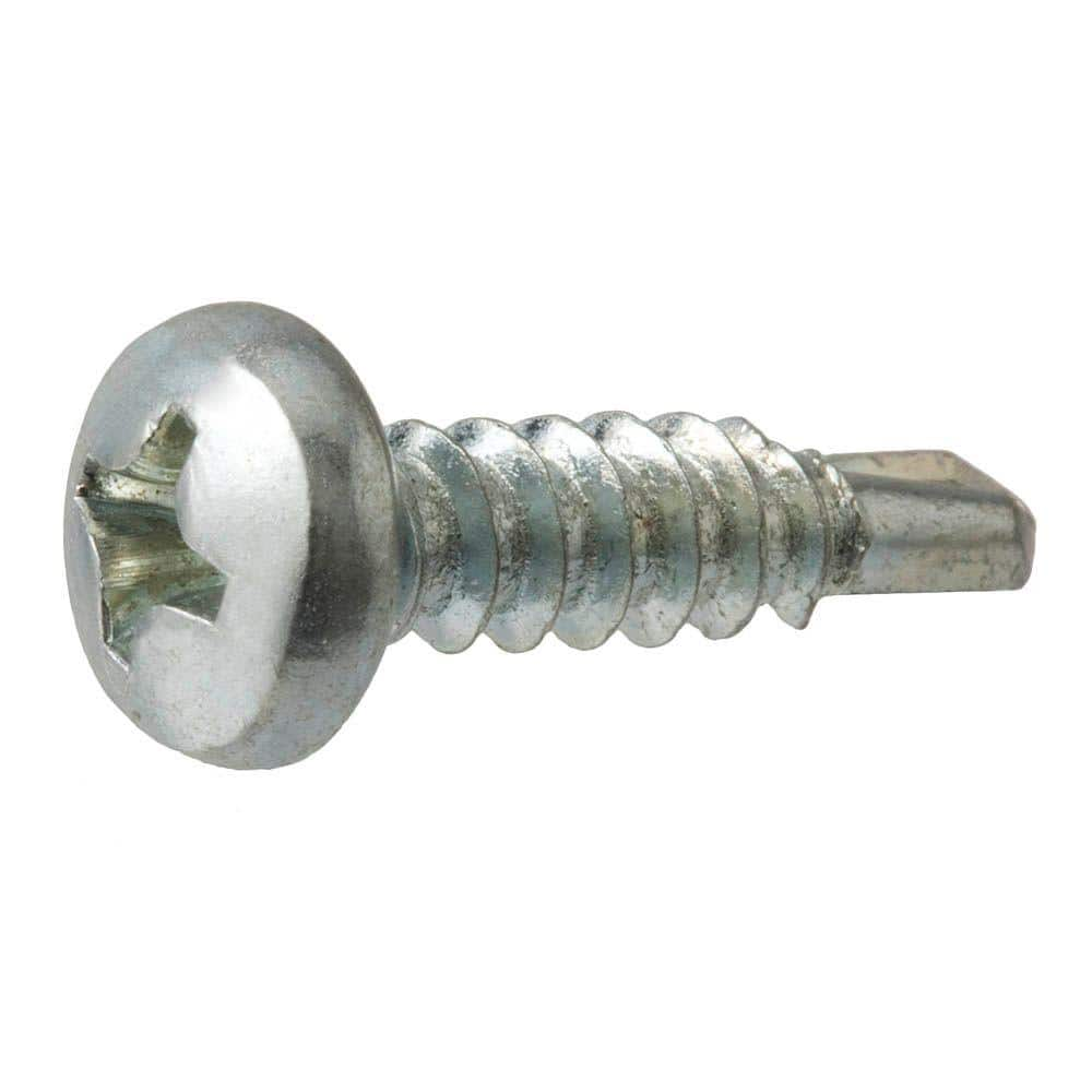 Everbilt #10 x 3/4 in. Zinc Plated Phillips Pan Head Sheet Metal Screw (100-Pack)