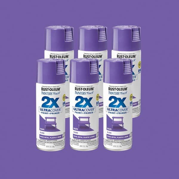 12 oz. Gloss Grape General Purpose Spray Paint (6-Pack)