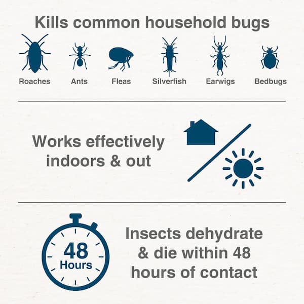 Safer Home 7 oz. Indoor and Outdoor Insect Killer Granules Diatomaceous Earth for Ants, Bedbugs, Roaches, Fleas