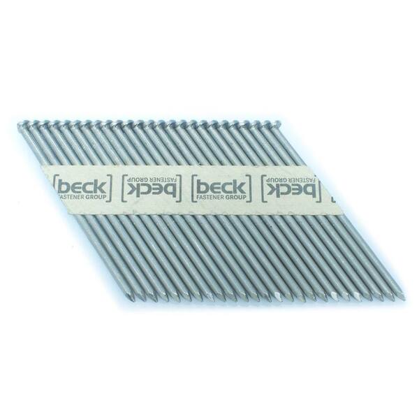 FASCO 3.25 in. x 0.121 in. 33-Degree Smooth Stainless Paper Tape Clipped Head Nail 3M