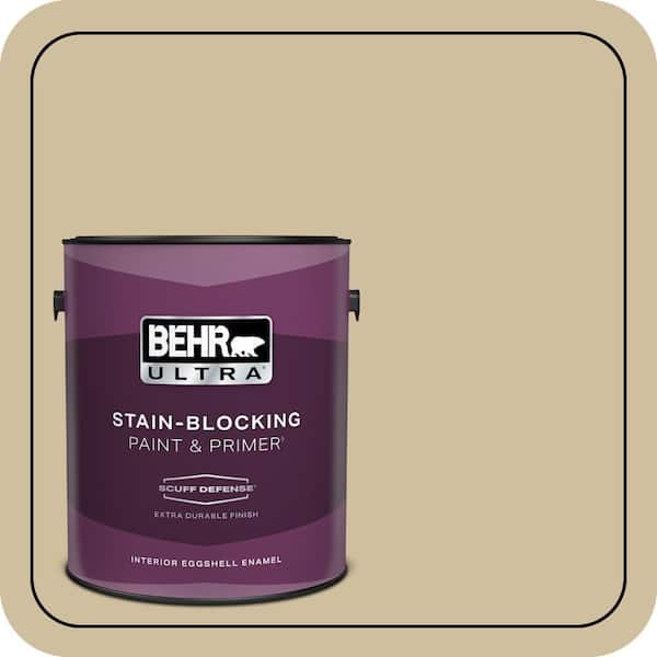BEHR ULTRA 1 gal. #S320-3 Final Straw Extra Durable Eggshell Enamel Interior Paint & Primer