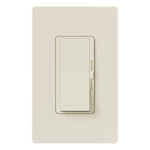 Diva Reverse-Phase Rocker Dimmer Switch, 250W LED/Single Pole or 3-Way, Neutral Required, Light Almond (DVRP-253P-LA)