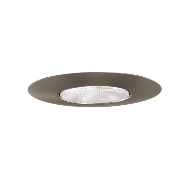 HALO 6 in. Satin Nickel Recessed Ceiling Light Open Splay Trim