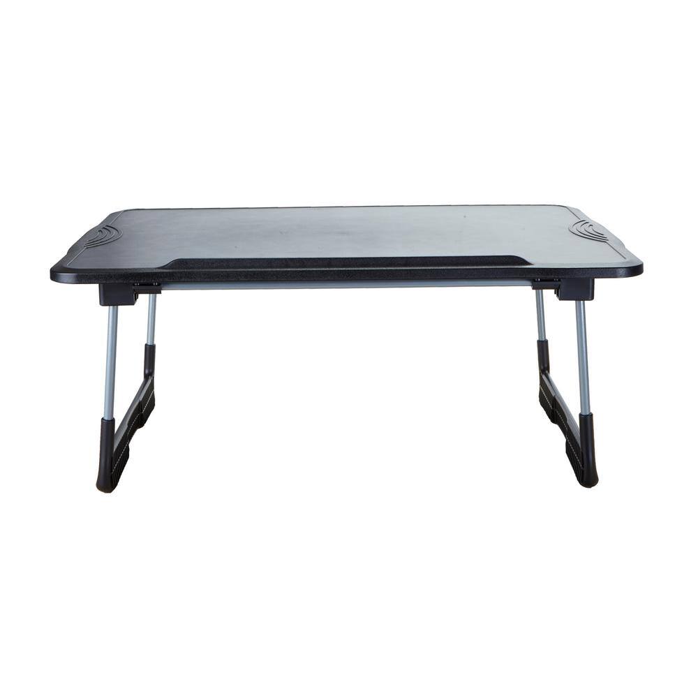 Mind Reader Plastic Adjustable and Foldable Laptop Table, BlackFLTABLEBLK The Home Depot