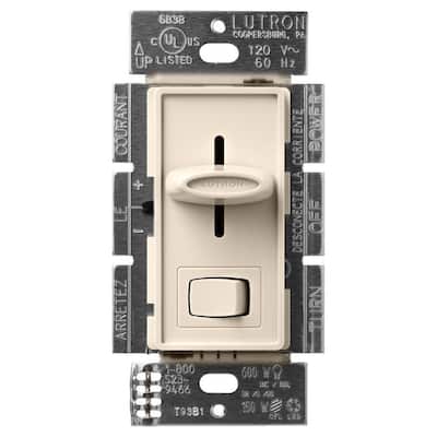 Skylark LED+ Dimmer Switch for Dimmable LED Bulbs, 150W LED/Single-Pole or 3-Way, Light Almond (SCL-153P-LA)