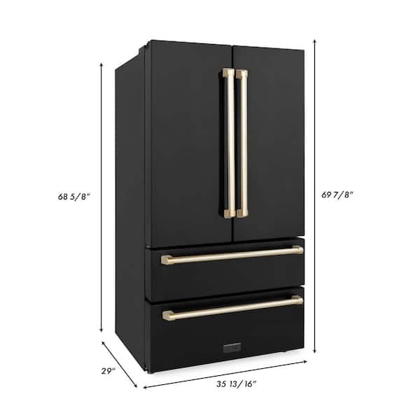 ZLINE Kitchen and Bath Autograph Edition 36 in. 4-Door French Door